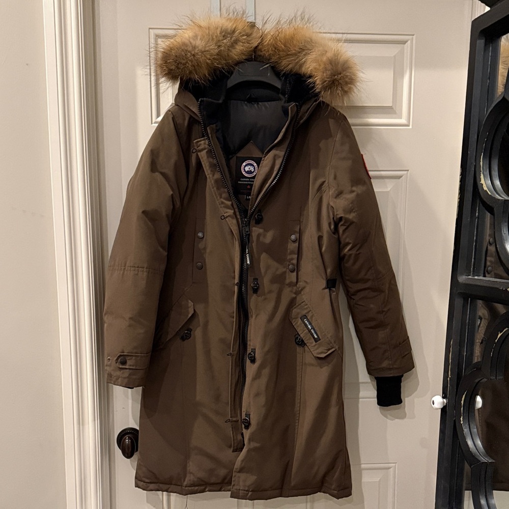 Canada Goose Brown Jacket with Fur Trim